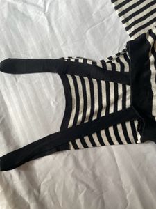 Striped Knit Dress/jumpsuit