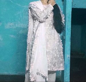Floral Kurta and Dupatta only