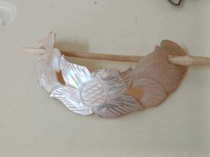 vintage comboFloral Hair Stick from elephant teeth