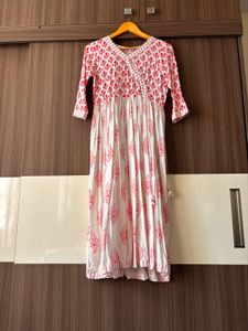 Pretty Pink And White Gown