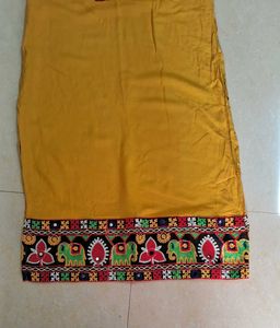 New and unused Elegant Mustard Embroidered Kurta