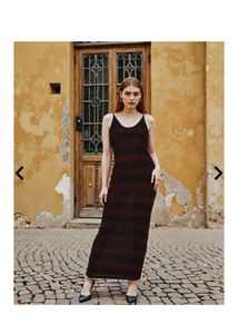 Stylish Striped Maxi Dress