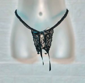 New Piece Diamond Studded Lace G String Panty
