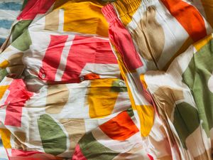 Colorful Abstract Print Pajama Set