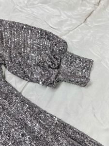 Sparkling Silver Party Dress