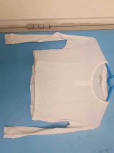 White Long Sleeve Top