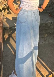 Denim Midi Skirt