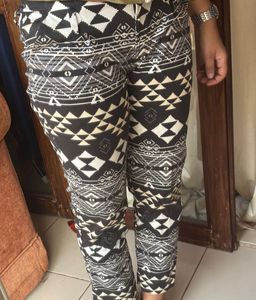 Patterned Casual Pants