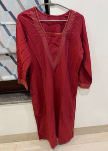 Elegant Maroon Kurta Set