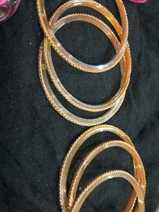 Golden Bangle Set of 6- Elegant &amp; Traditional