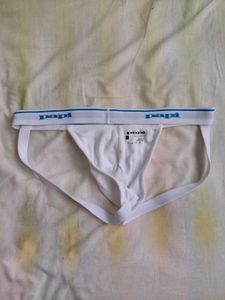 White Jockstrap For Gym Men