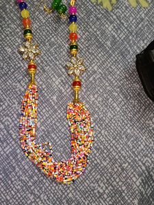 Colorful Beaded Necklace &amp; Earring Set