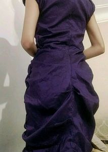 Purple Off-Shoulder Dress