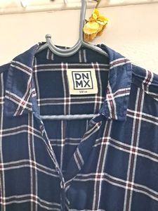 DNMX Blue Plaid Shirt