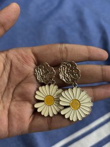Aesthetic Sunflower Earrings💫