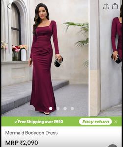 Red Dress With Stole