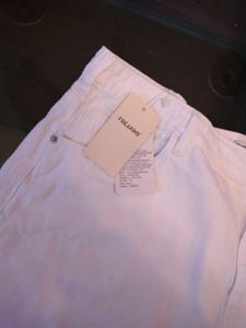 Plus-size Freakins White Denim Shorts (NEW)