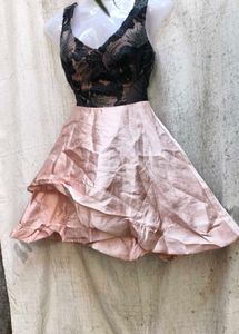 I. Lace &amp; Satin Party Dress