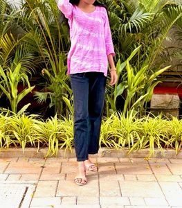 Pink Tie-Dye Top XS