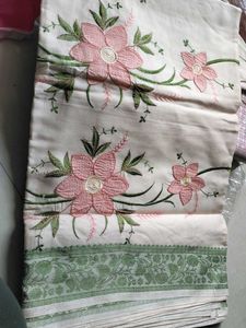 Off White Embroidered Saree- With MAA Embroidery