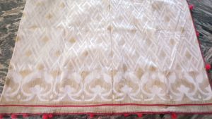 Price Drop Pure jute lenin Saree
