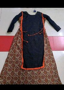 Partywear three layered dress