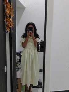Cute Yellow Striped Dress