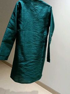 Lovely green Kurta pajama with Nehru jacket