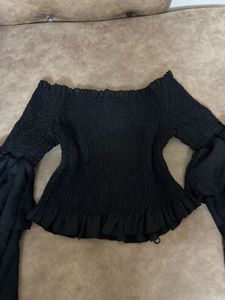 Black Off-Shoulder Top