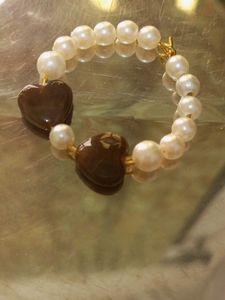 Pearl &amp; Heart Hopper Earrings