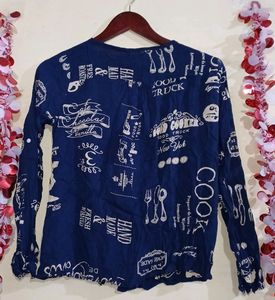 Flawless Dark Blue Shirt Top
