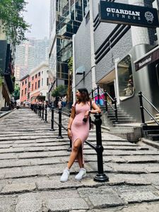 Pink Midi Bodycon Dress