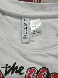 H&amp; M Rolling Stones Graphic Tee Wool Insid Super S