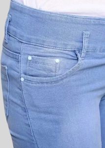 Light Blue Denim Jeans for Women