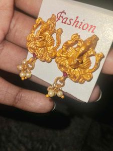 Ganesha Earrings(panchaloham)