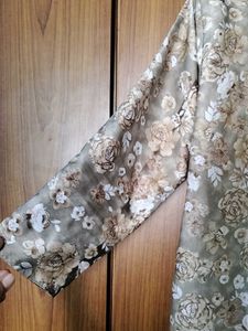 Floral Print Kurta And Salwar