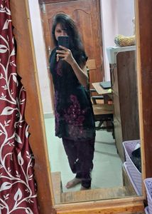 Black Patiala With Kurti