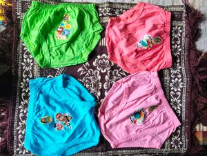 Colorful Cartoon Panties - 4 Pack