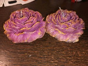 Flower Candel Pack Of 2