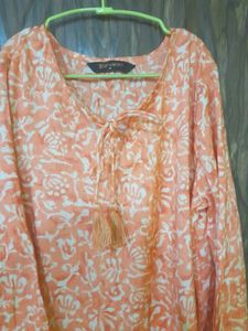 Coral Floral Print Kurti 🏵🏵