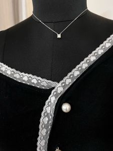 Black Korean Lace Top