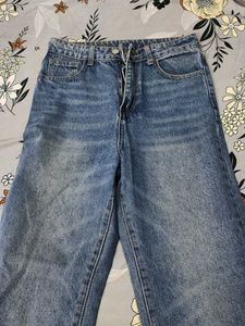Wide Leg Denim Jeans