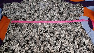 56" Size Zebra Print Tunic Kurti  + freebie😍