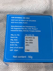 LE Organics Moisturizer