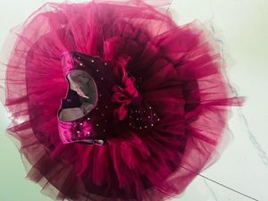 Cute Burgundy Party Dress