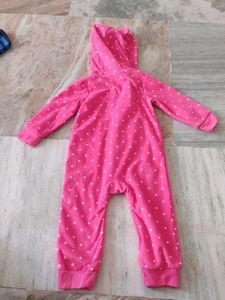 Cute Pink Polka Dot Romper