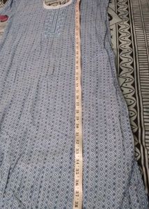 Blue Printed Kurta