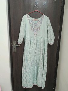 Embroidered Mint Green Tunic