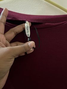 Burgundy Sleeveless Dress