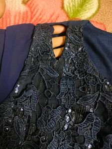 Navy Blue Party Gown